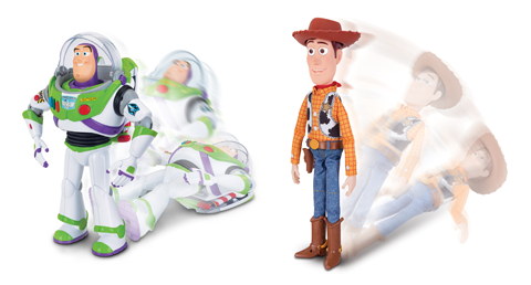 New Disney Pixar Toy Story 4 "Woody" Figure with Interactive Drop Down Action