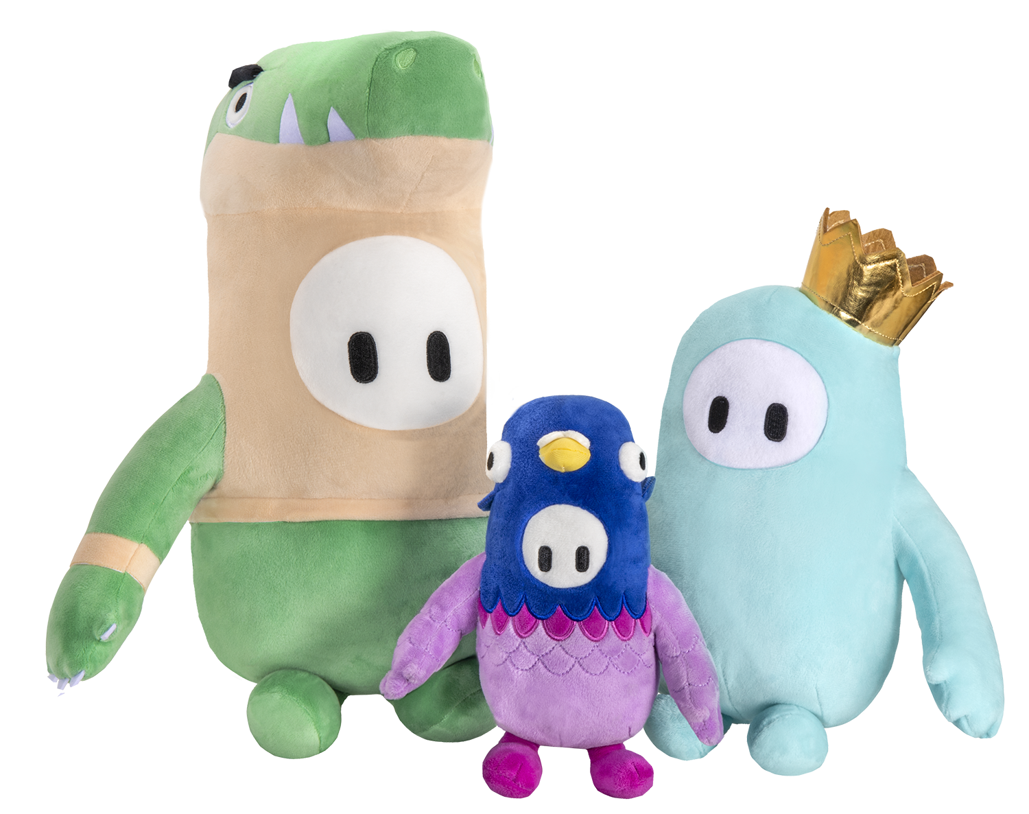 FALL GUYS Moose Toys Original Blue Bean Skin Official Collectable 12 Super Soft Cuddly Deluxe Plush Toys from The Ultimate Knockout Video Game 3 Characters to Collect Series 1,62550 