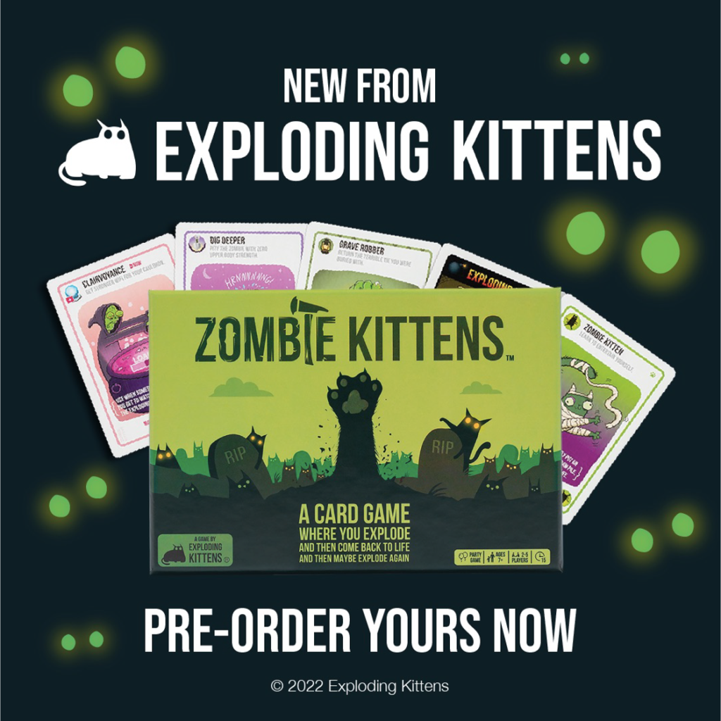 Exclusive window for indie sector for new Exploding Kittens games -Toy  World Magazine