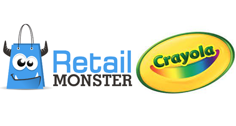 Retail Monster and Crayola logos side by side