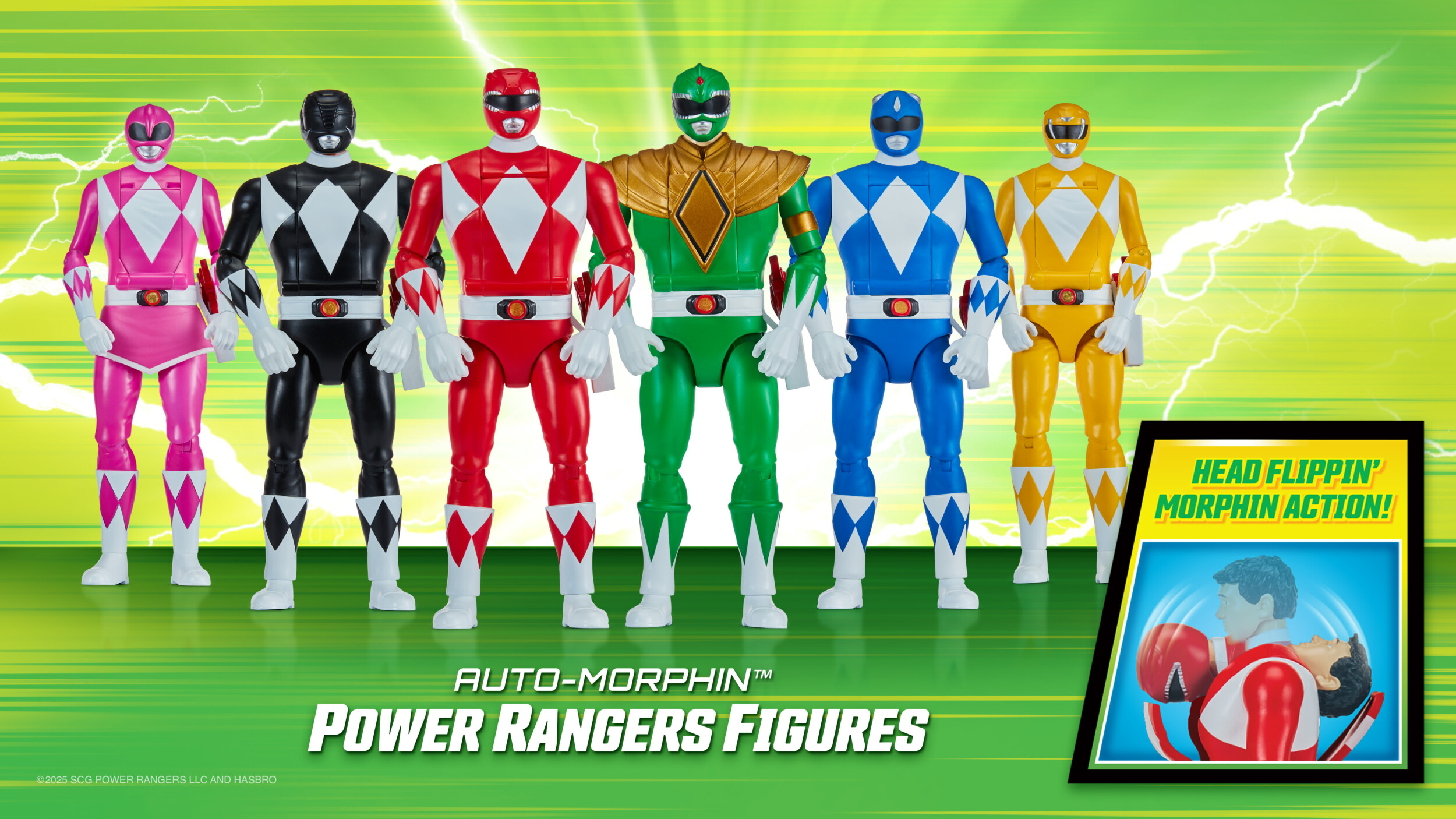 Parapluie Enfant Power Rangers Avec Poignée Figurine - 20 Pouces Multicolore - Neuf