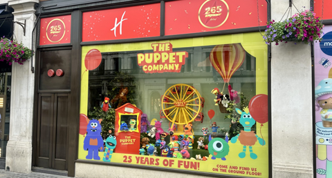 The Puppet Company commemorates 25 years of fun in Hamleys display